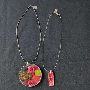 Vintage Resin Necklaces By Local Toronto Artist